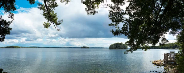 Panoramic Landscape Showing Lake Plner See Schleswig Holstein — Stock Photo, Image