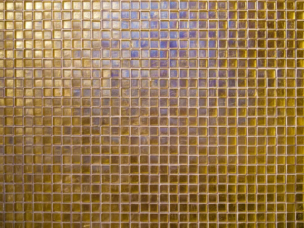 Abstrato Decorativo Brilhante Brilhante Fundo Ouro Amarelo Mosaico Telhas Vidro — Fotografia de Stock