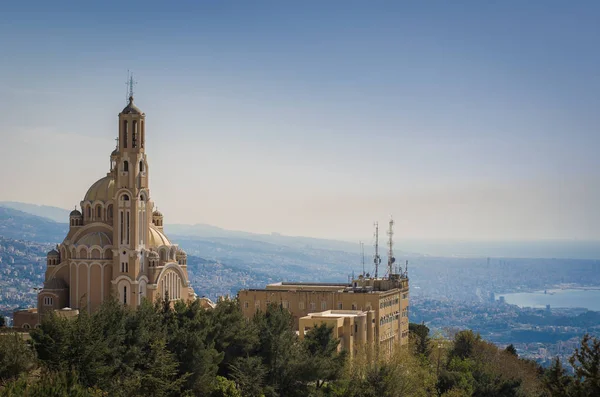 Iglesia Católica Libanesa Hill Top Harissa —  Fotos de Stock