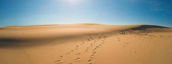 Dunas Arena Con Cielo Azul Sol — Foto de Stock