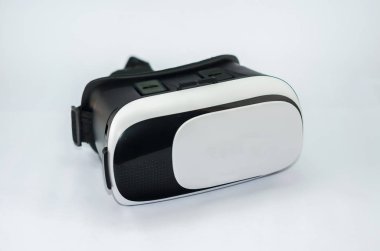 Sanal gerçeklik beyaz arka plan, Vr gözlük gözlük.