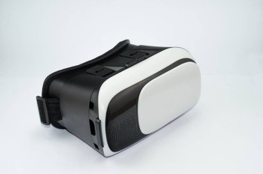Sanal gerçeklik beyaz arka plan, Vr gözlük gözlük.