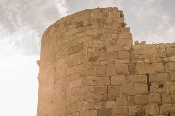 Castelo Mar Sidon Líbano Castelo Histórico Construído Pelos Cruzados 1228 — Fotografia de Stock