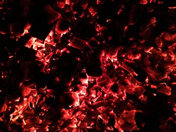 Carbón Combustión Calor Perfecto Para Barbacoa — Foto de Stock