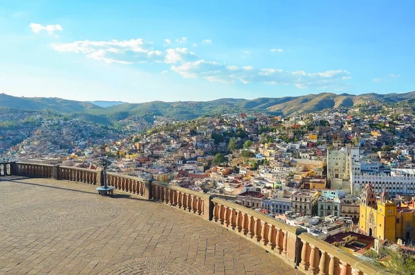 Panorama Miasta Guanajuato Meksyk — Zdjęcie stockowe