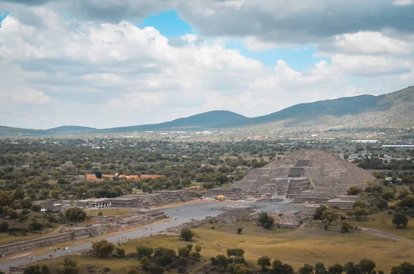 Ruins Teotihuacan Mexico Pyramid Aztec Civilization Stock Photo
