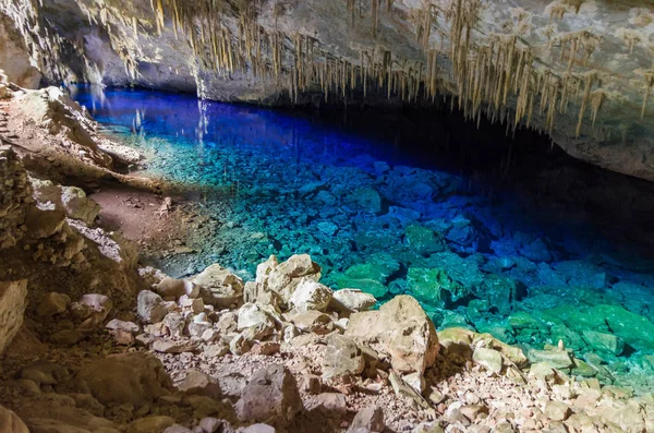 Bela Gruta Cidade Bonito Matogrosso Sul Brasil — Fotografia de Stock