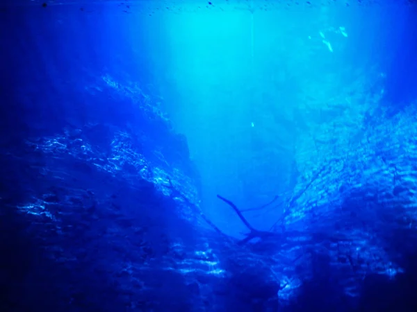 Laguna Misteriosa Hermosa Laguna Aguas Transparentes Color Azul Turquesa Ubicada — Foto de Stock