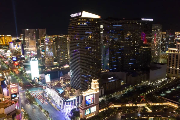 Las Vegas Nevada Usa 2018 Panoramatické Letecký Pohled Bulváru Strip — Stock fotografie