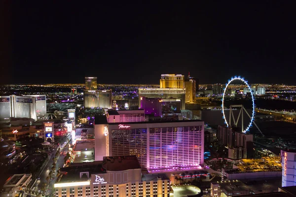 Las Vegas Nevada Usa 2018 Panoramatické Letecký Pohled Bulváru Strip — Stock fotografie