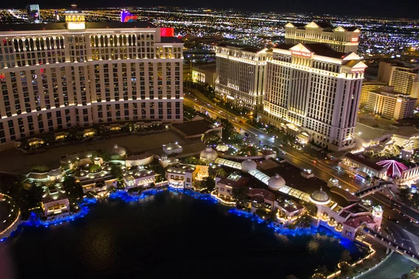 Las Vegas Nevada Usa 2018 Panoramatické Letecký Pohled Bulváru Strip — Stock fotografie