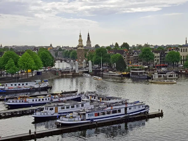 オランダのアムステルダム市から航空 — ストック写真