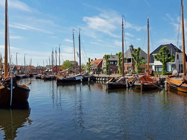 Hafen Aus Historischem Spakenburg Auf Dem Land Aus Den Niederlanden — Stockfoto