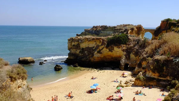 Luchtfoto Van Praia Ana Lagos Portugal — Stockfoto