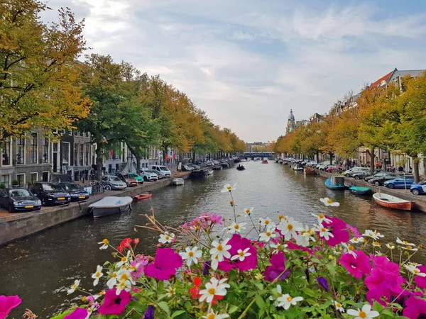 Stadtpanorama Von Amsterdam Den Niederlanden — Stockfoto