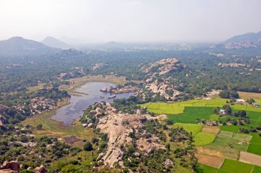Gingee Fort görünümünden, Tamil Nadu Indi Thiruvannamalai