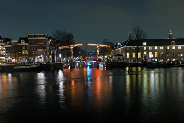 City Scenic Amsterdam Netherlands Sunset — Stock Photo, Image