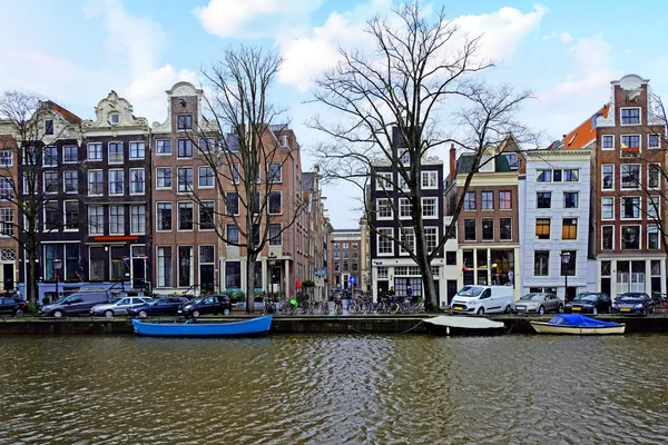 네덜란드 암스테르담에서 바라본 도시 경관 — 스톡 사진