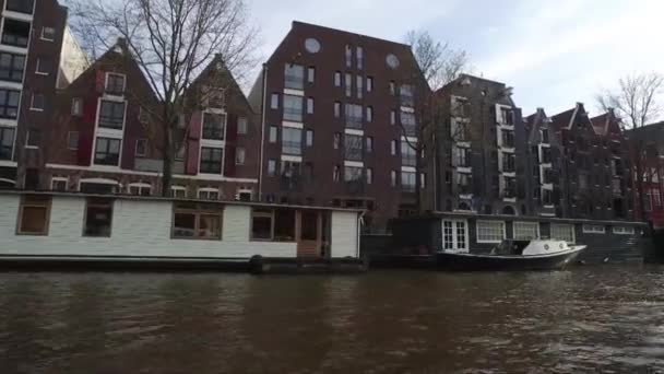Városkép Amszterdamból Hollandiából — Stock videók