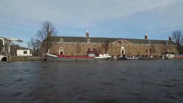 Hollanda Amsterdam Dan Şehir Manzarası — Stok video