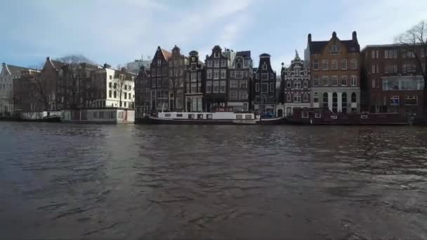 Cidade Cênica Amsterdã Holanda — Vídeo de Stock