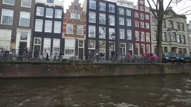 Stadsgezicht Uit Amsterdam Nederland — Stockvideo