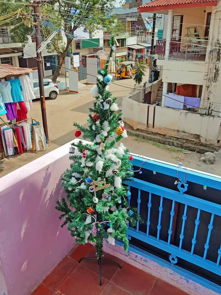 Navidad en el villiage Tiruvanamalai en la India — Foto de Stock