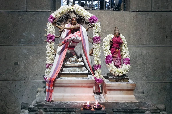 Antigua estatua de Nataraj en el Ashram de Ramana en Tiruvanamalai Ind — Foto de Stock