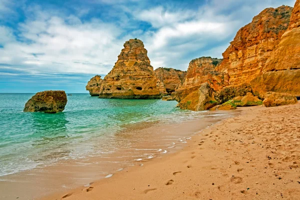 Praia da Marinha v Algarve Portugalsko — Stock fotografie