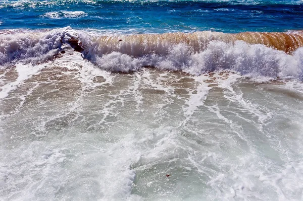 Anténa z oceánských vln v Atlantickém oceánu — Stock fotografie