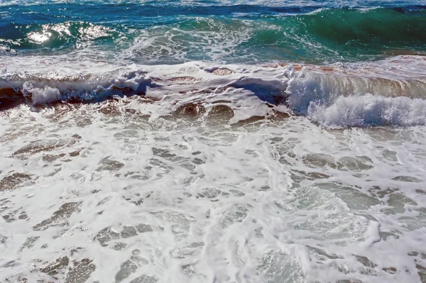 Anténa z oceánských vln v Atlantickém oceánu — Stock fotografie