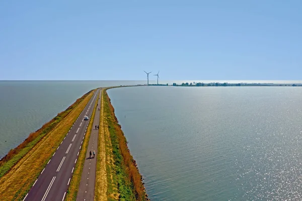 Антена від Дейка до Marken в Нідерландах — стокове фото