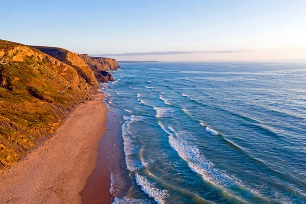 Aérea de Praia Vale Figueiras en Portugal —  Fotos de Stock