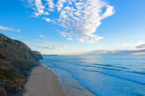 Aerial from a beautiful beach at the westcoast in Portugal — Stock Photo, Image