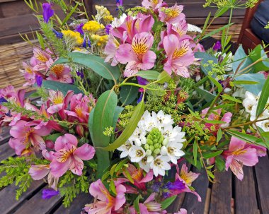 Çiçek açan bir demet