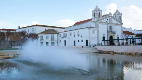 Εκκλησία Της Οσίας Μαρίας Στο Λάγος Πορτογαλία — Αρχείο Βίντεο
