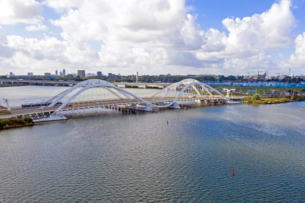 Aérien du 'Ennes Heermabrug' à Amsterdam aux Pays-Bas — Photo