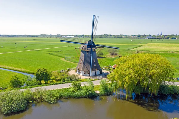Oostzijdse Mill Nära Amsterdam Landet Nederländerna — Stockfoto