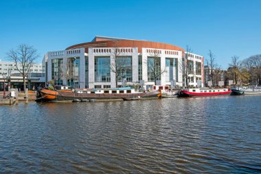 Hollanda, Amsterdam 'dan Munt kulesiyle şehir manzarası