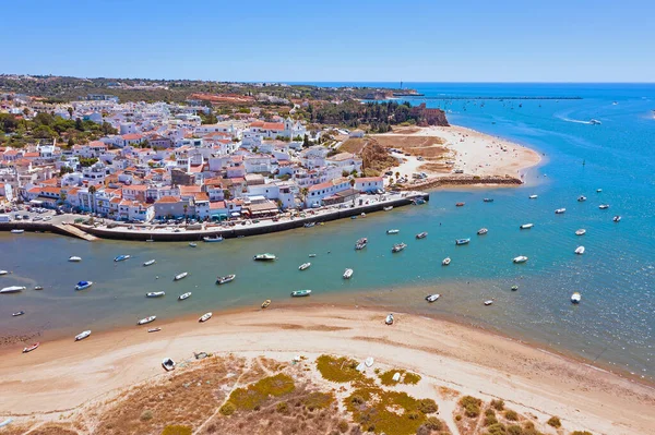 Aérea Del Pueblo Ferragudo Algarve Portugal —  Fotos de Stock