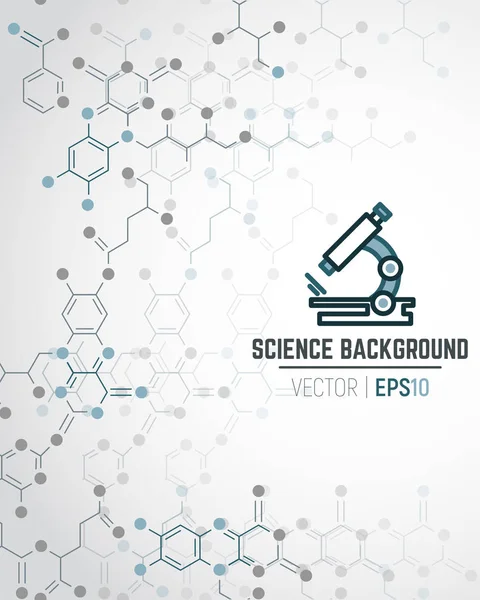 Vector Wetenschap Ant Technologie Concept Echte Vitaminen Formules Verbonden Met — Stockvector