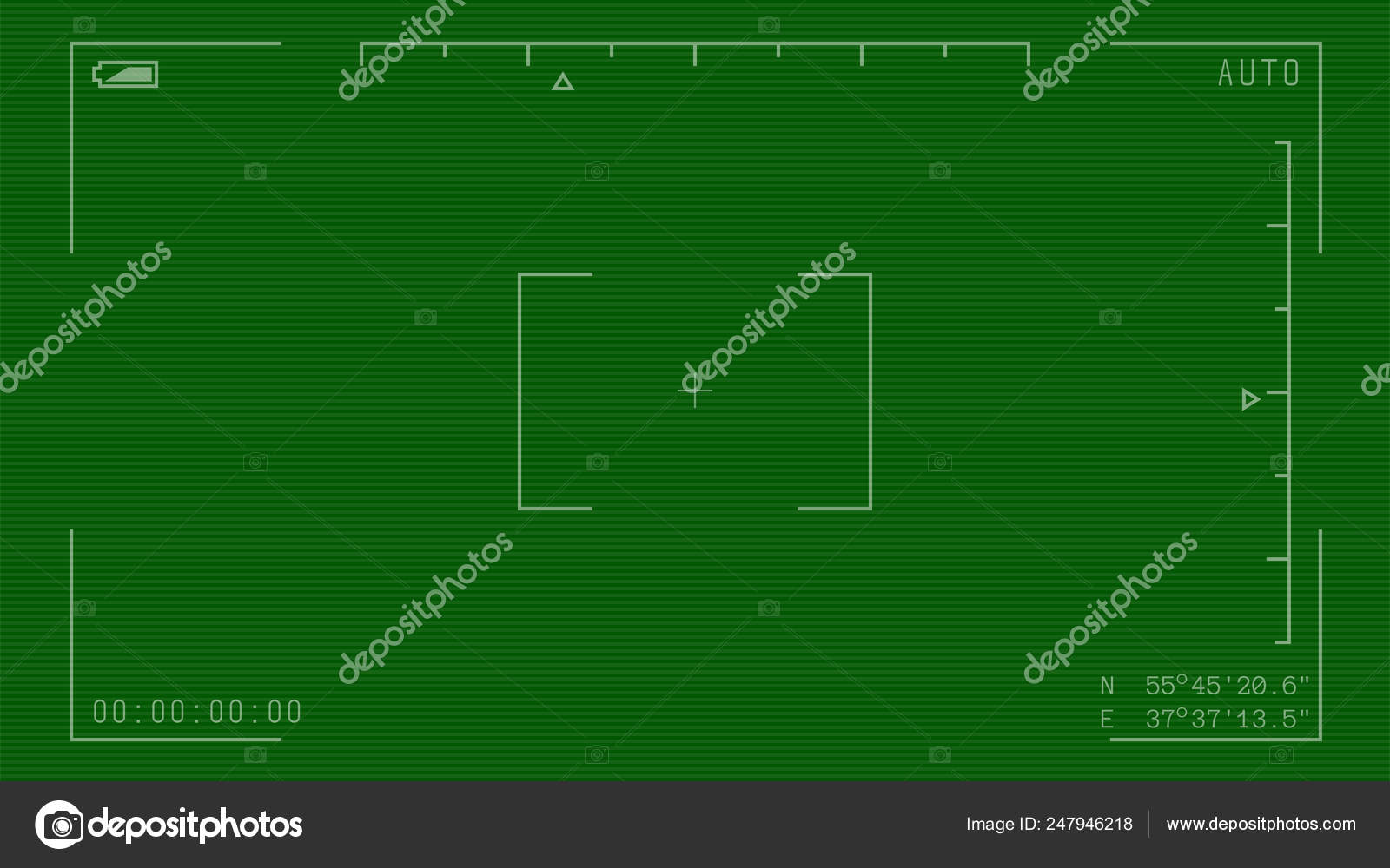 Night vision camera overlay Stock Vector Image by ©ikonstudios 247946218