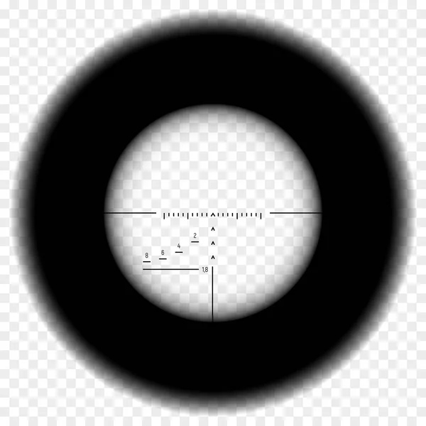 Odstřelovací puška rozsah zobrazení — Stockový vektor