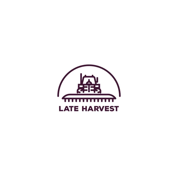 Logotipo do tractor agrícola — Vetor de Stock