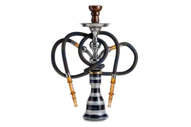 İzole nargile ya da hortumlu su borusu.