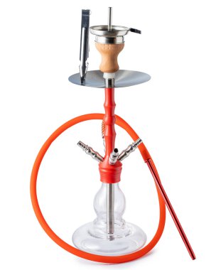 İzole nargile ya da hortumlu su borusu.