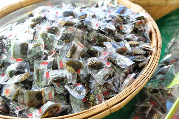 Tayland geleneksel snack tay karamel şeker.