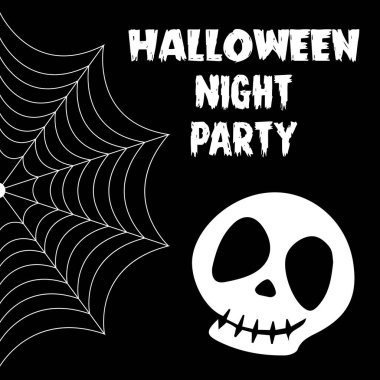 Tatlı yüzlü Cadılar Bayramı tebrik kartın kutlu olsun. Tatil karikatür karakter vektörü.