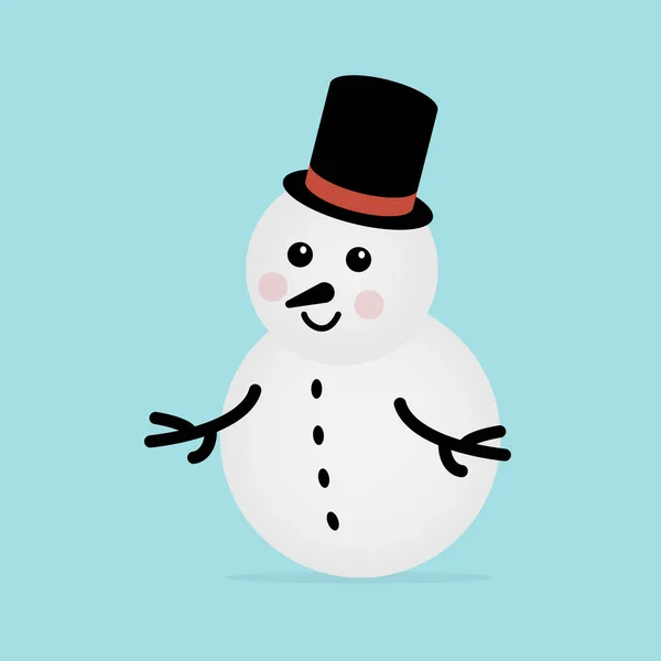 Snowman Icon Vector Concept Illustration Design — Stock Vector