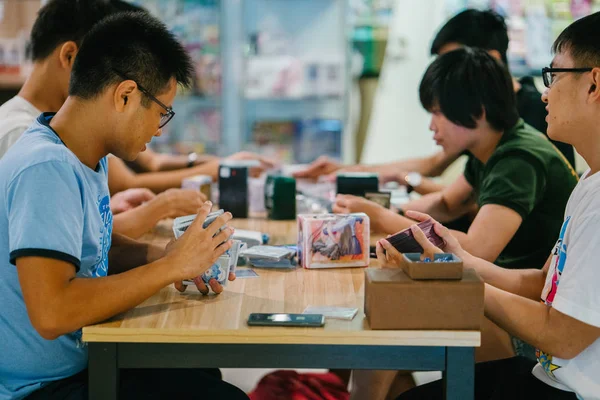 Сингапур Август 2018 Года Азиатские Студенты Публичной Библиотеке Концепция Образования — стоковое фото